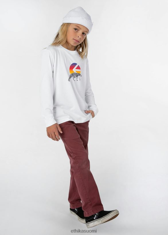 vaatetus Ethika pitkähihainen - graafinen t-paita i of the tiger t-paita valkoinen pojat Z448DV2016