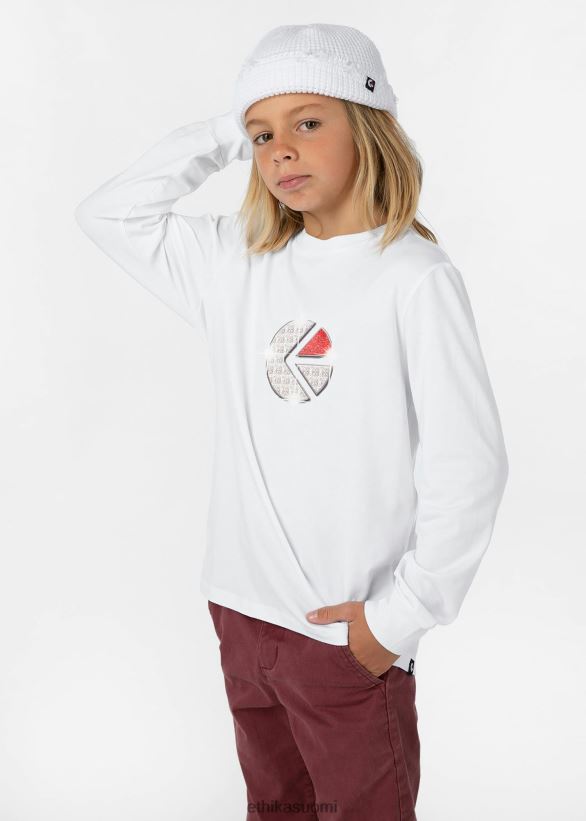 vaatetus Ethika pitkähihainen - graafinen tee familie trophy valkoinen pojat Z448DV2013