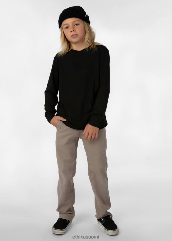 vaatetus Ethika pitkähihainen - klassinen malli, musta pojat Z448DV2005