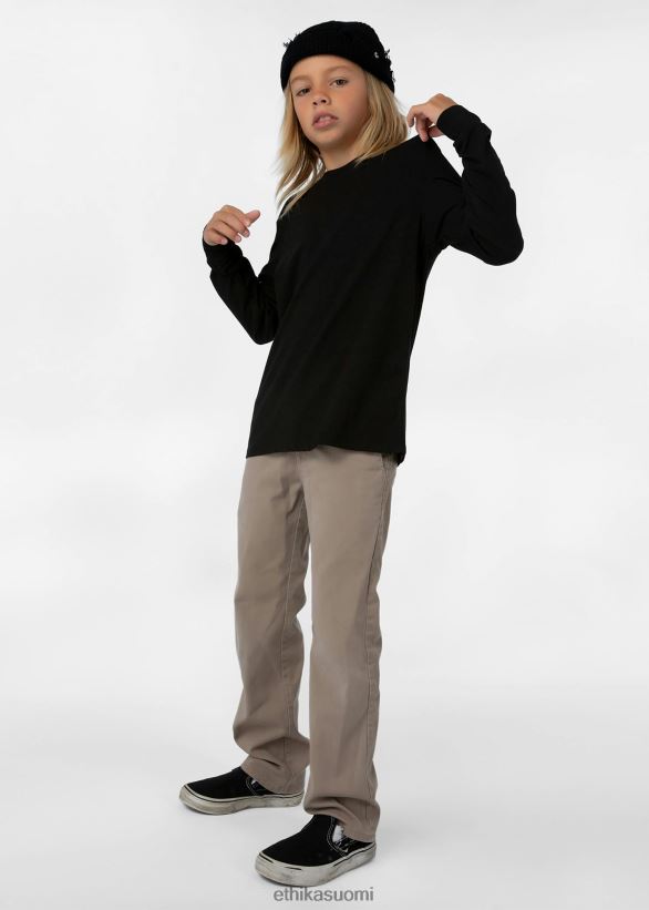 vaatetus Ethika pitkähihainen - klassinen malli, musta pojat Z448DV2005