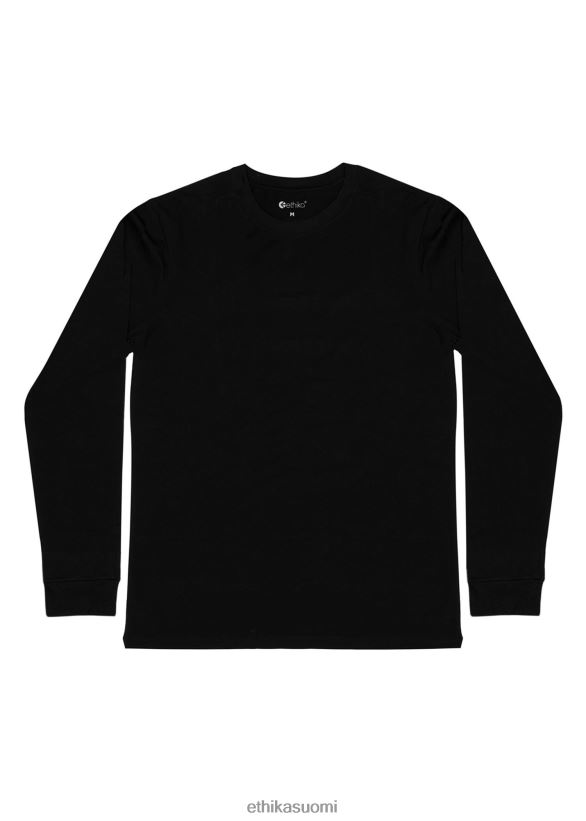 vaatetus Ethika pitkähihainen - klassinen malli, musta pojat Z448DV2005
