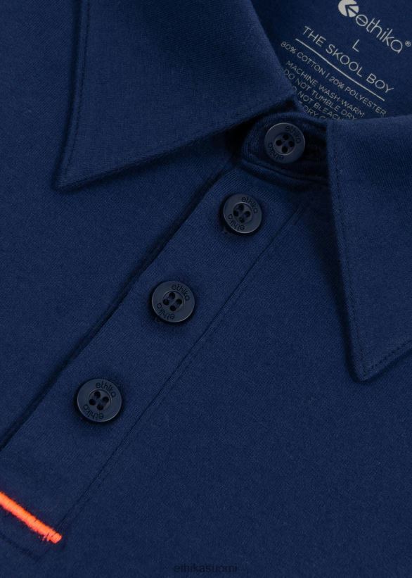 vaatetus Ethika poolopaita the skool boy - navy pojat Z448DV532