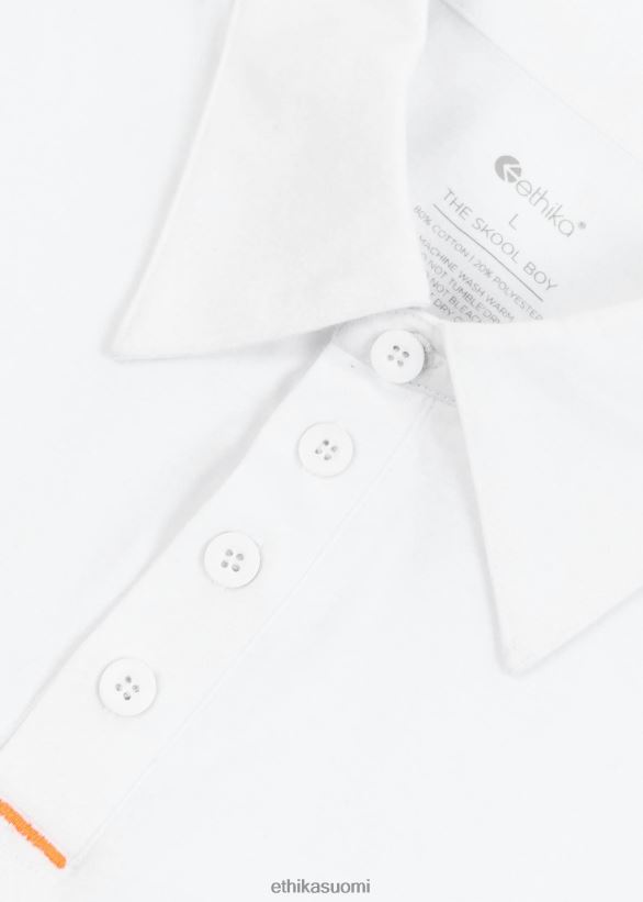 vaatetus Ethika poolopaita the skool boy - valkoinen pojat Z448DV533