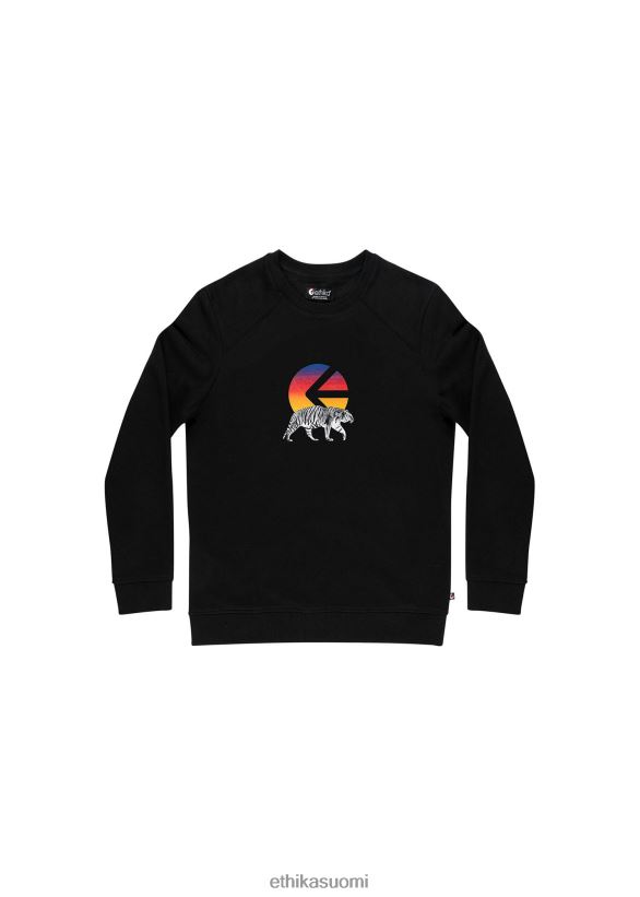 vaatetus Ethika musta i tiger crew kaulasta tytöt Z448DV2026