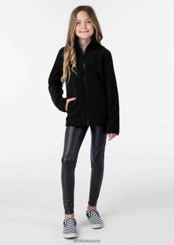vaatetus Ethika musta mikrofleecetakki tytöt Z448DV2033