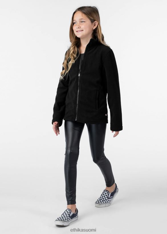 vaatetus Ethika musta mikrofleecetakki tytöt Z448DV2033