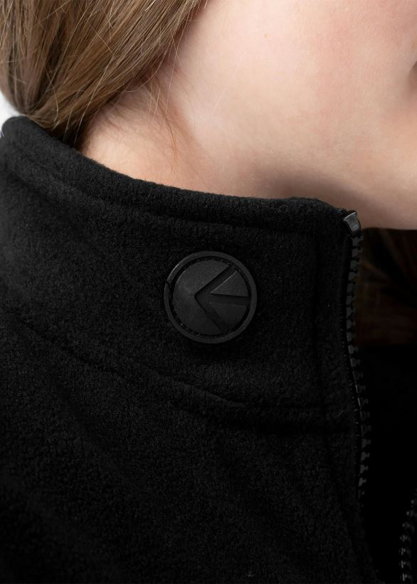 vaatetus Ethika musta mikrofleecetakki tytöt Z448DV2033