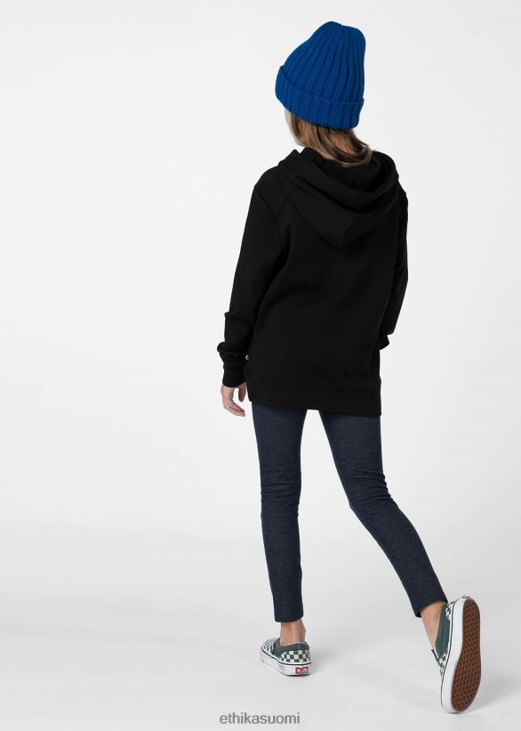 vaatetus Ethika villapaita huppari musta tytöt Z448DV2029