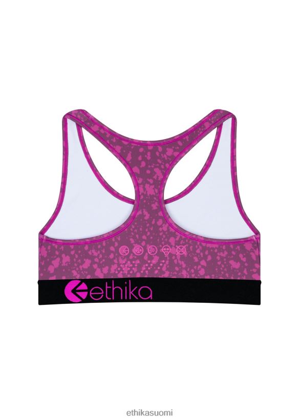 vaatetus Ethika jr urheilurintaliivit subzero performance fuschia splatter tytöt Z448DV1936