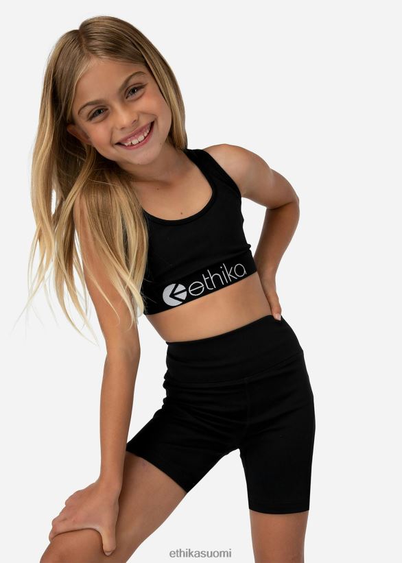 vaatetus Ethika jr biker short black biker short tytöt Z448DV2054