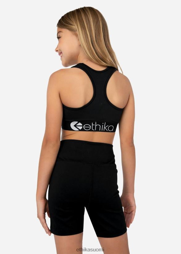 vaatetus Ethika jr biker short black biker short tytöt Z448DV2054