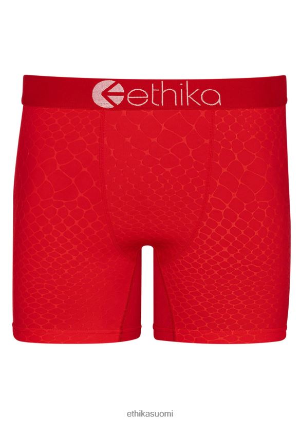 vaatetus Ethika mid kohokuvioitu python print - punainen miehet Z448DV262