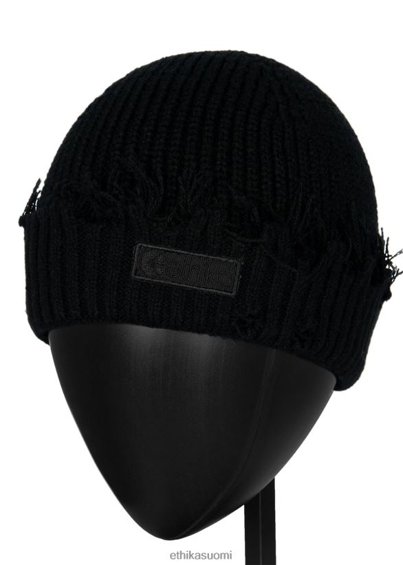 Lisätarvikkeet Ethika distressed pipo - musta miehet Z448DV695