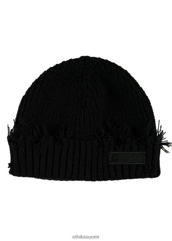 Lisätarvikkeet Ethika distressed pipo - musta miehet Z448DV695