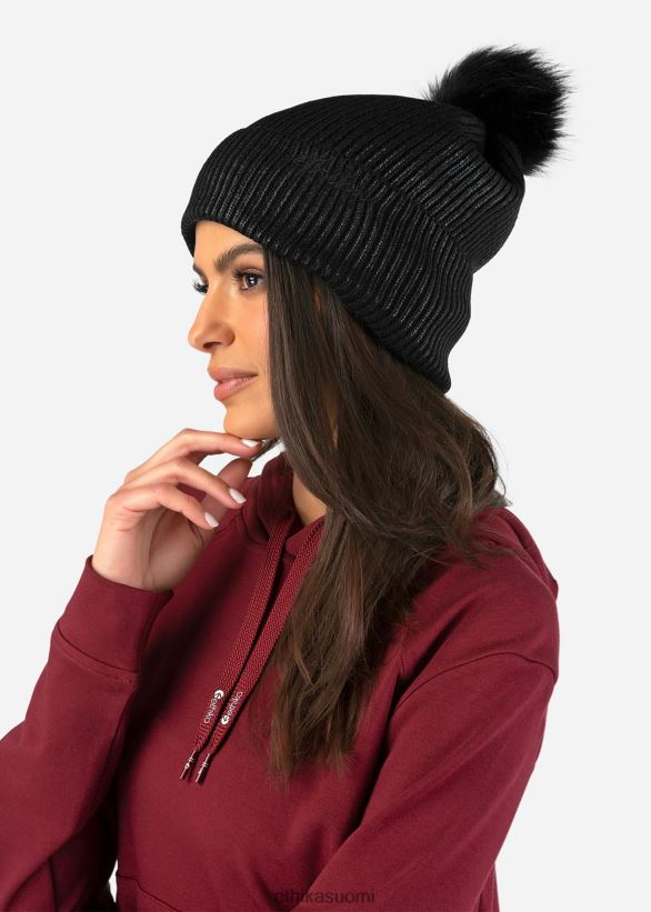 Lisätarvikkeet Ethika pom beanie - musta shimmer miehet Z448DV687