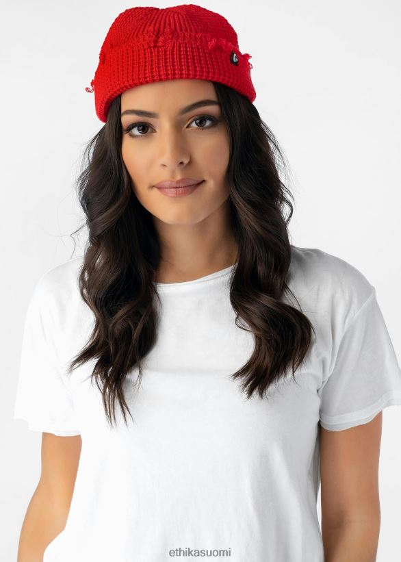 Lisätarvikkeet Ethika raakareunainen pipo - flo red miehet Z448DV704