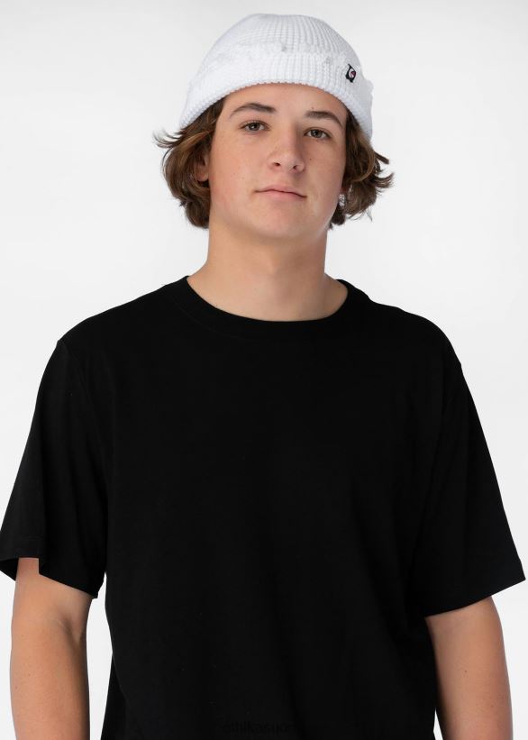 Lisätarvikkeet Ethika raakareunainen pipo - valkoinen miehet Z448DV706