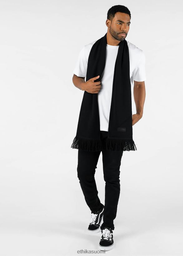 Lisätarvikkeet Ethika 100% kashmir huivi - musta miehet Z448DV725