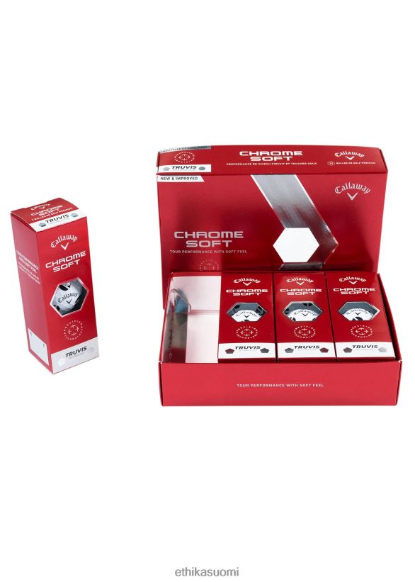 Lisätarvikkeet Ethika golfpallot callaway - kromi pehmeä valkoinen miehet Z448DV736