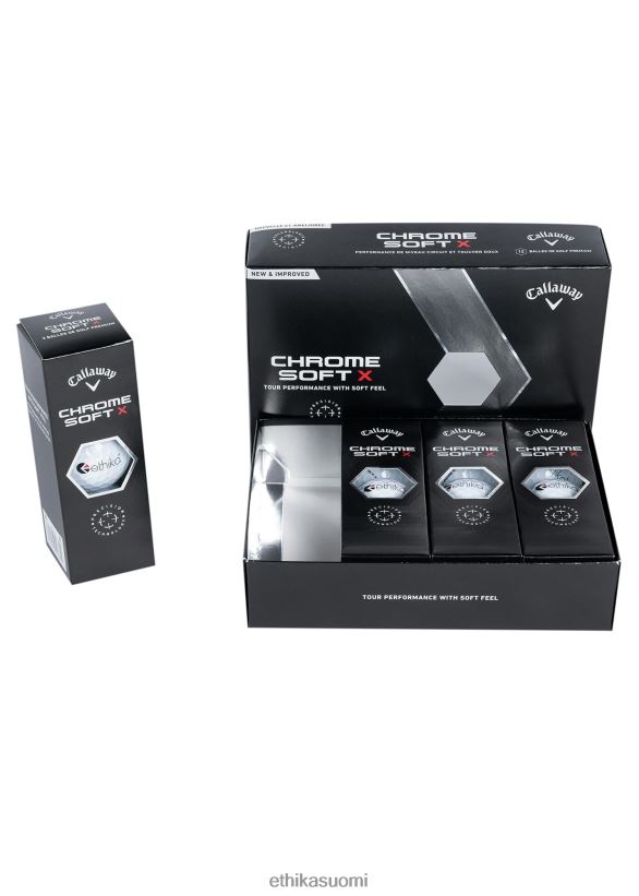 Lisätarvikkeet Ethika golfpallot callaway - kromi pehmeä x valkoinen miehet Z448DV734