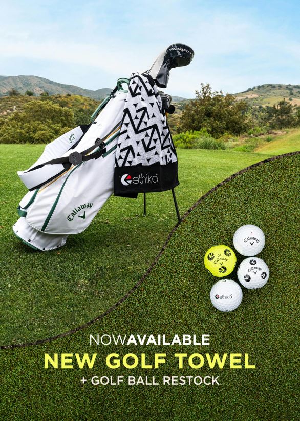 Lisätarvikkeet Ethika golfpyyhe - musta miehet Z448DV731