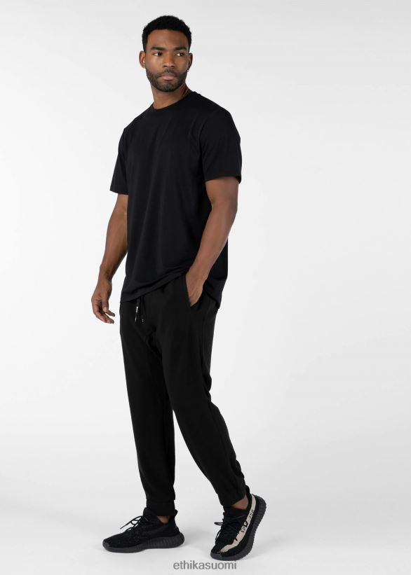 vaatetus Ethika collegehousut mustat - lyhyet miehet Z448DV620