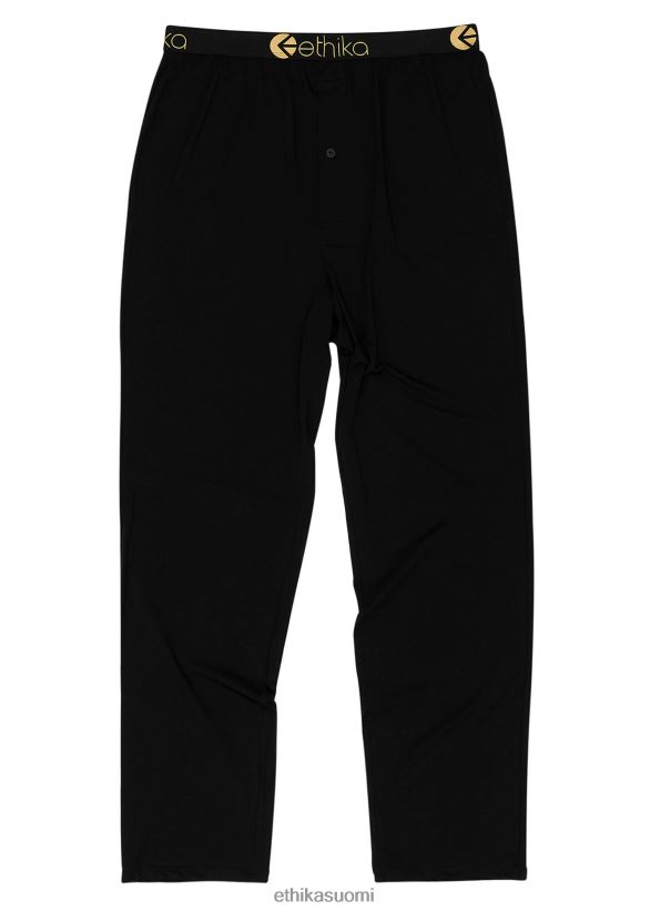 vaatetus Ethika lounge housut modaali - musta kulta lurex miehet Z448DV609