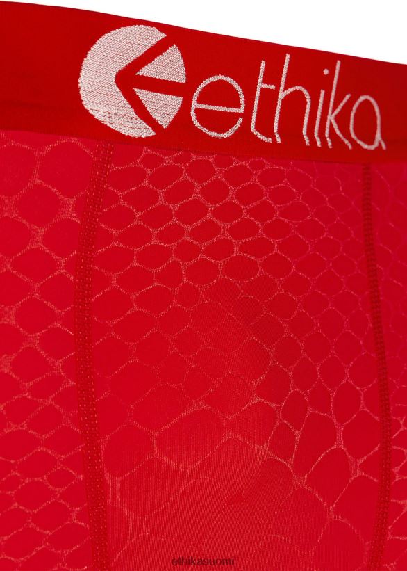 vaatetus Ethika tiukka 3/4 kohokuvioitu python - punainen miehet Z448DV643