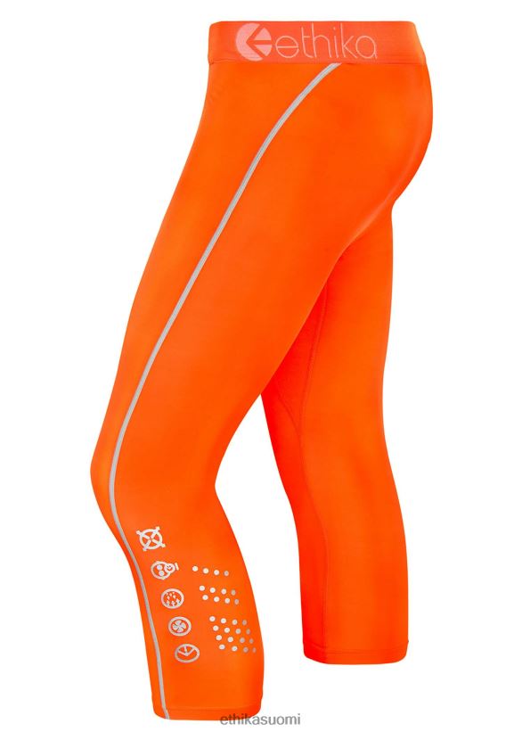 vaatetus Ethika tiukka 3/4 pakkasta - neonoranssi miehet Z448DV632