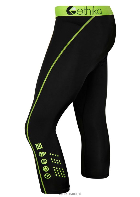 vaatetus Ethika tiukka 3/4 pakkasta - vihreä miehet Z448DV635