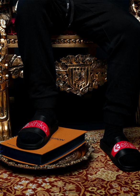 jalkineet Ethika diat - punainen miehet Z448DV750