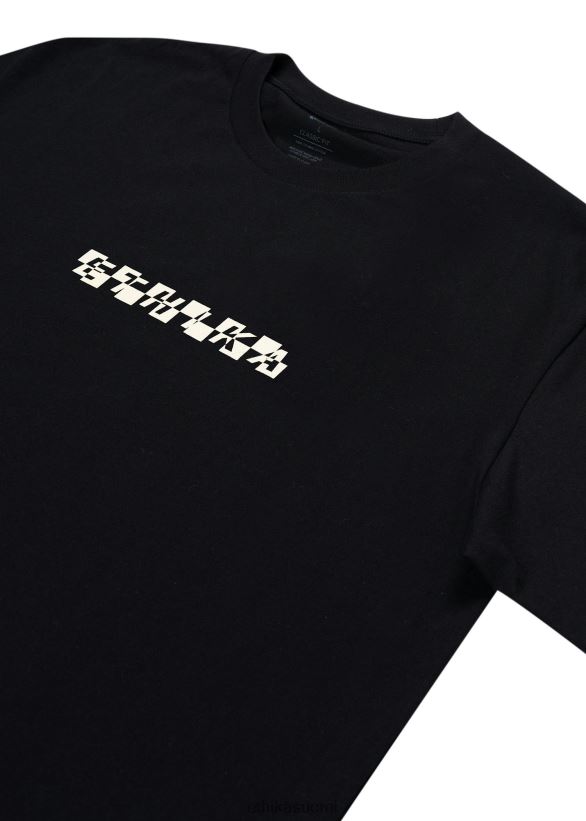 vaatetus Ethika graafinen t-paita glitch-e tee - musta miehet Z448DV560