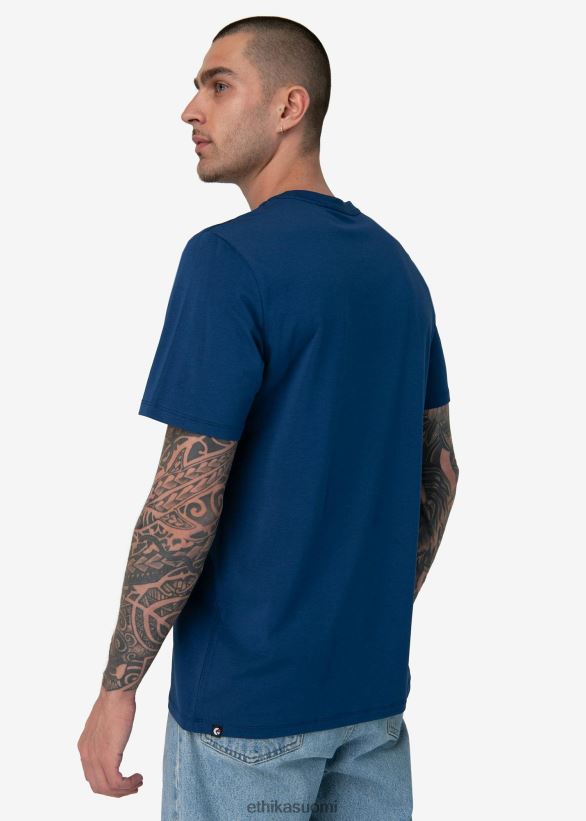 vaatetus Ethika graafinen t-paita - laivasto miehet Z448DV537