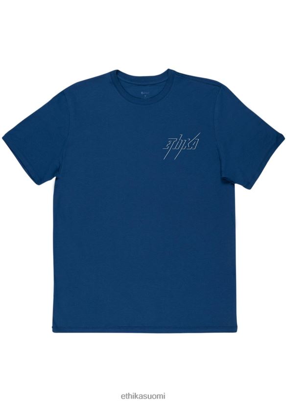 vaatetus Ethika graafinen t-paita - laivasto miehet Z448DV537