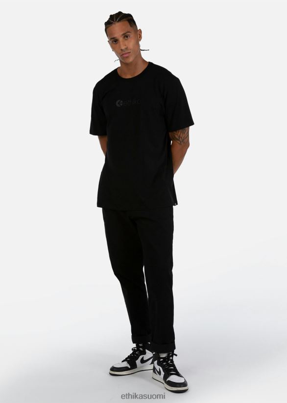 vaatetus Ethika graafinen t-paita logolla - musta miehet Z448DV551