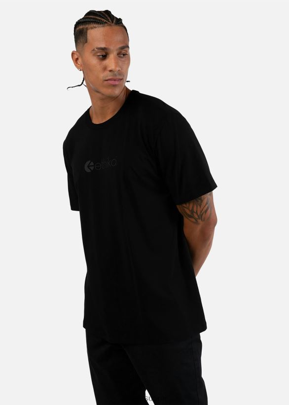 vaatetus Ethika graafinen t-paita logolla - musta miehet Z448DV551