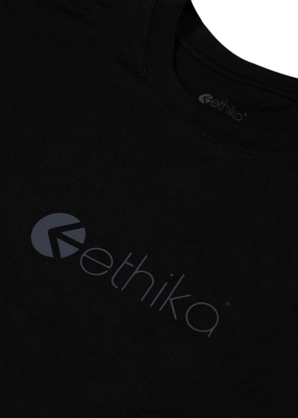 vaatetus Ethika graafinen t-paita logolla - musta miehet Z448DV551