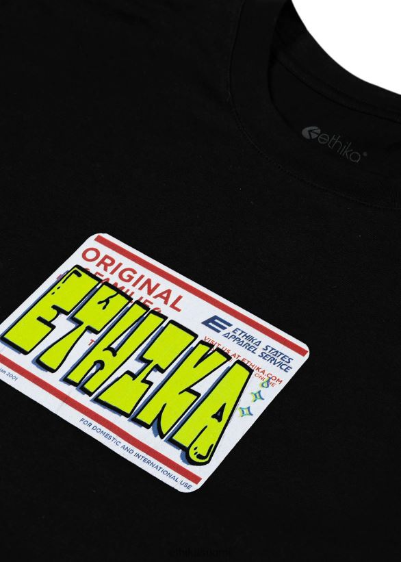 vaatetus Ethika graafinen tee city slappin - musta miehet Z448DV546