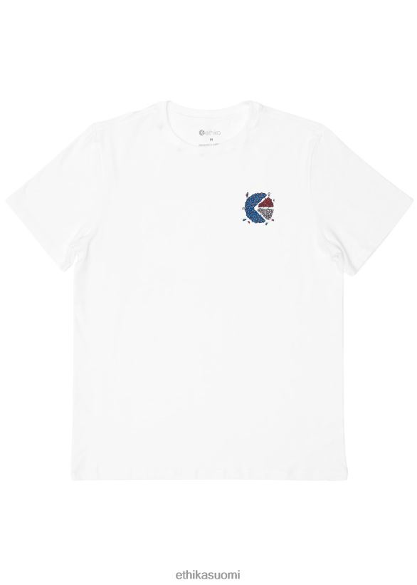 vaatetus Ethika graafinen tee flow3rs - valkoinen miehet Z448DV555