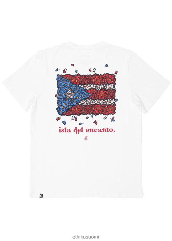 vaatetus Ethika graafinen tee flow3rs - valkoinen miehet Z448DV555