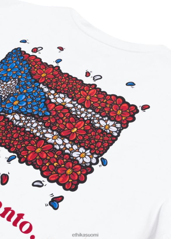 vaatetus Ethika graafinen tee flow3rs - valkoinen miehet Z448DV555