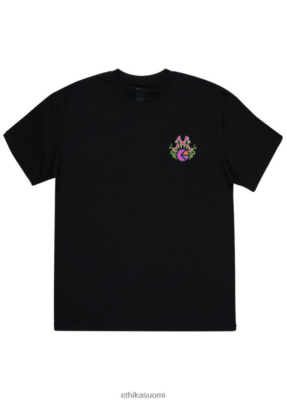 vaatetus Ethika graafinen tee mushees tee - musta miehet Z448DV557