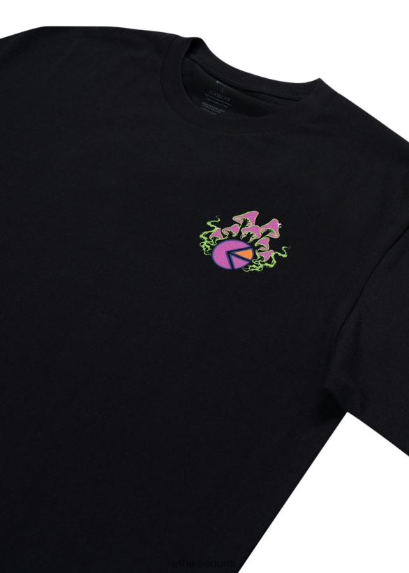 vaatetus Ethika graafinen tee mushees tee - musta miehet Z448DV557