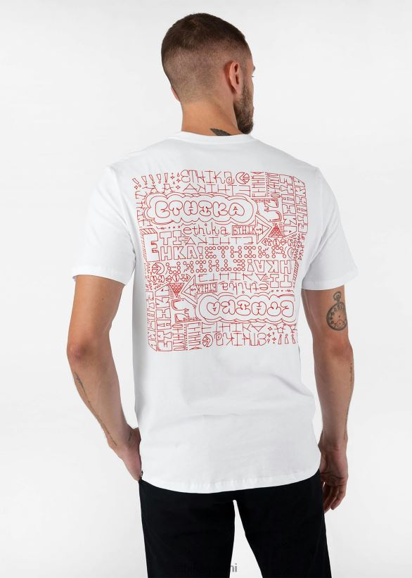 vaatetus Ethika graafinen tee musta kirja - valkoinen miehet Z448DV540