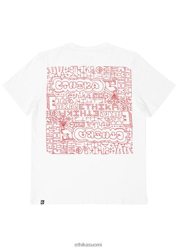 vaatetus Ethika graafinen tee musta kirja - valkoinen miehet Z448DV540