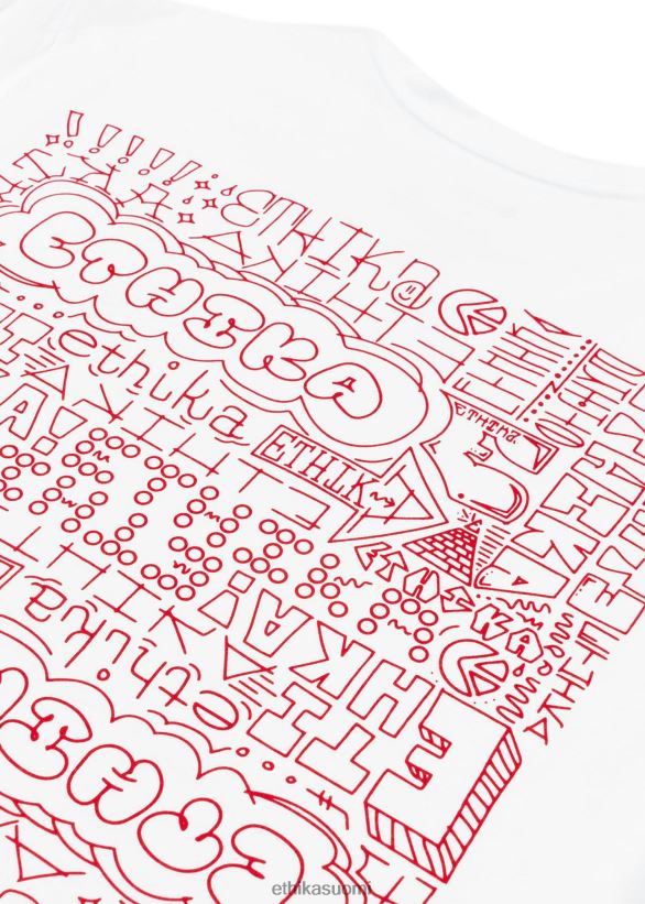 vaatetus Ethika graafinen tee musta kirja - valkoinen miehet Z448DV540