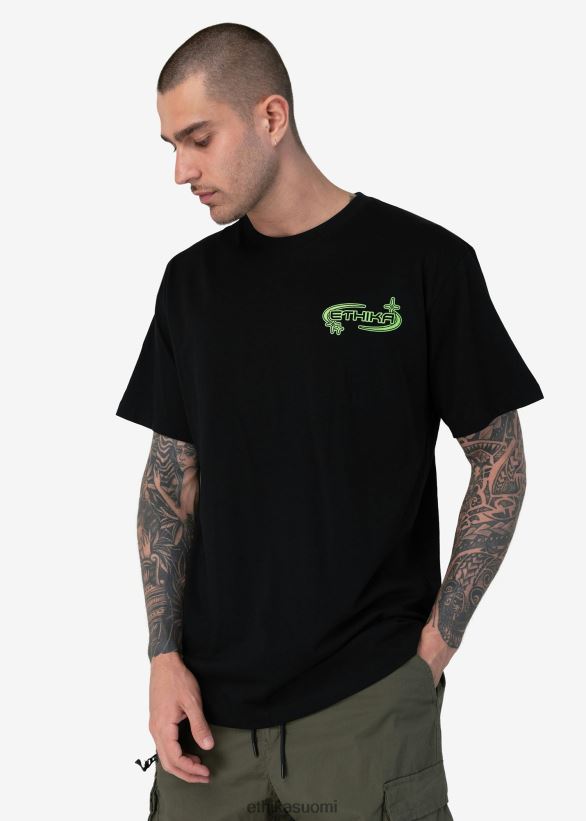 vaatetus Ethika graafinen tee offline tee - musta miehet Z448DV562