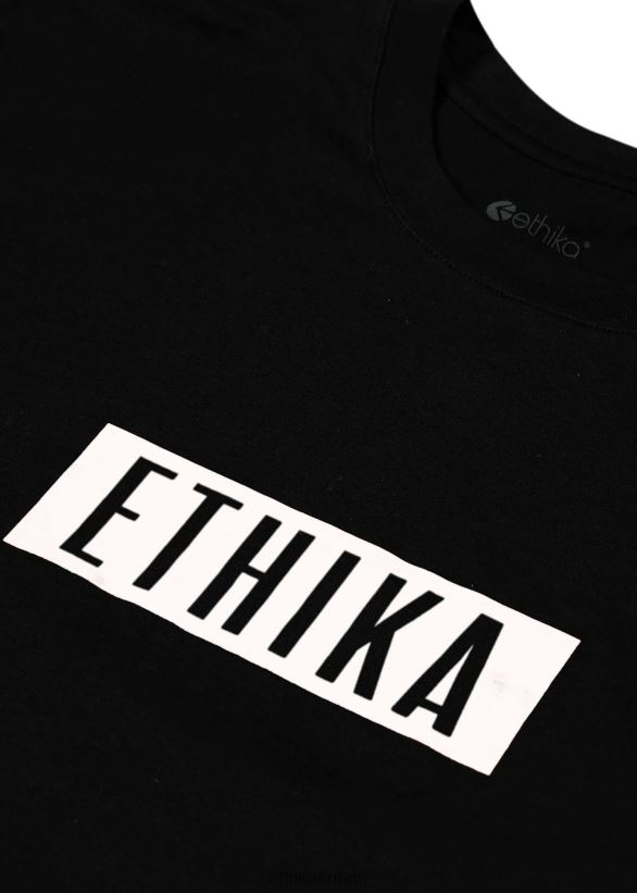 vaatetus Ethika pitkähihainen - graafinen t-paita imperial white - musta miehet Z448DV581