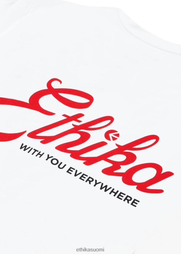 vaatetus Ethika pitkähihainen - graafinen tee americana - valkoinen miehet Z448DV579