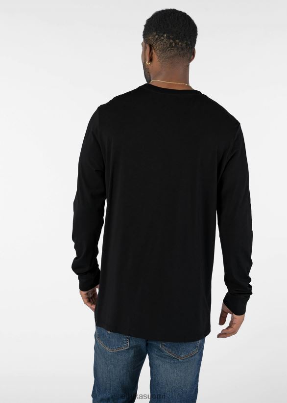 vaatetus Ethika pitkähihainen - klassinen malli - musta miehet Z448DV585